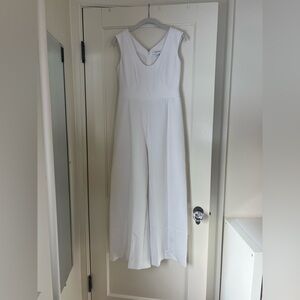 Banana Republic Classic White Jumpsuit